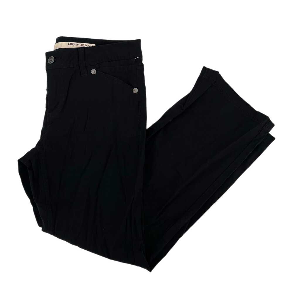 Dkny Black Straight Leg Pants Mid Rise 25 in Inseam | Womens 8